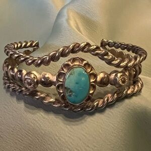 Vintage silver cuff bracelet